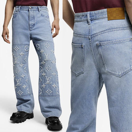 루이비통 데님 스케이트 진