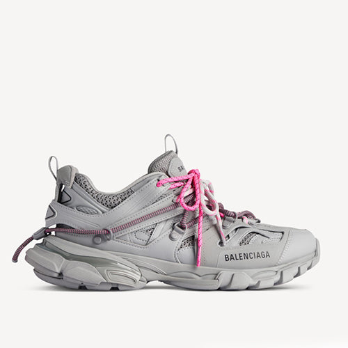 발렌시아가 트랙 트레일 레이스 스니커즈 그레이/핑크