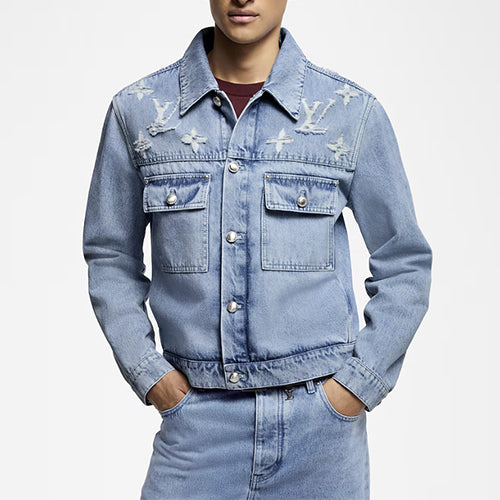 루이비통 데님 트러커 자켓 라이트 블루
