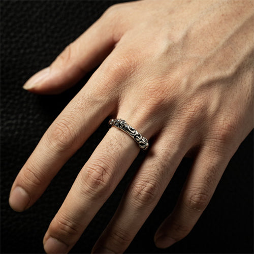 크롬하츠 SBT 밴드 반지 실버