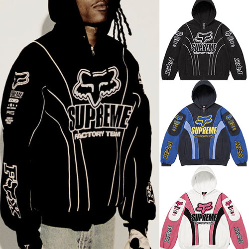 슈프림 x 폭스 레이싱 집업 후드 스웨트셔츠 ~3Color~