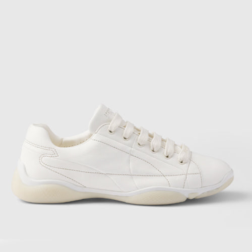 프라다 나파 레더 스니커즈 아이보리