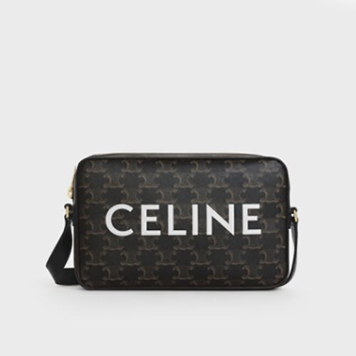 셀린느 트리옹프 캔버스 프린트 미디움 메신저백