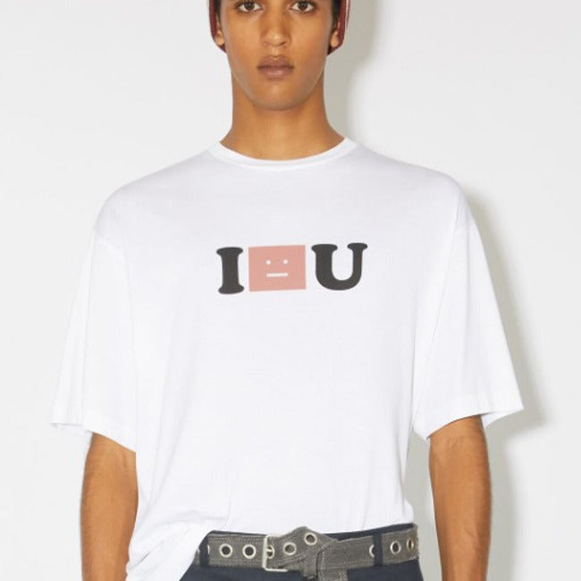 (국내배송, 당일출고) 아크네 I Face(페이스) U 프린트 반팔 티셔츠 ~2Color~