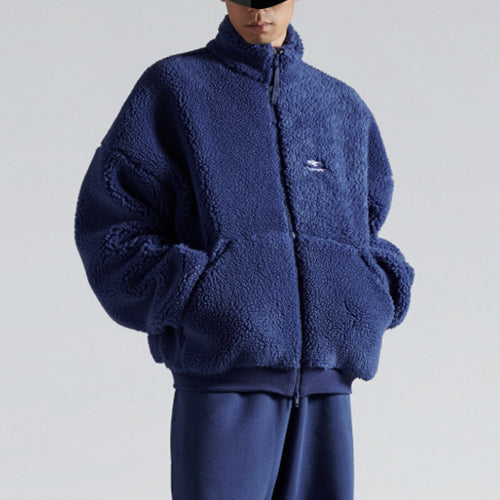 발렌시아가 3b 스포츠 아이콘 스키 집업 재킷 마린 블루