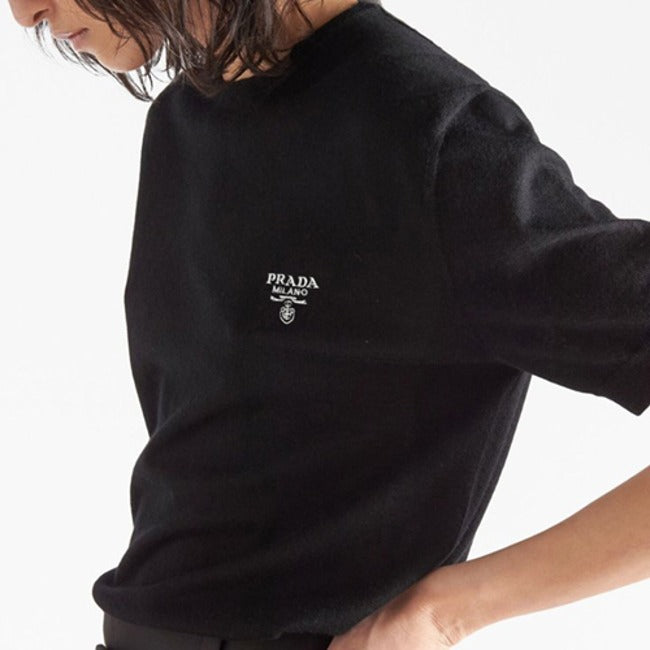 (국내배송, 당일출고) 프라다 인타르시아 니트 반팔 스웨터 (여성용) ~2Color~