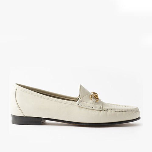 구찌 1953 홀스빗 여성 로퍼 화이트