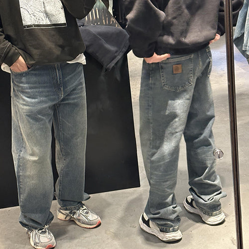 칼하트 WIP 브랜든 카마노 블루 원 데님 청바지