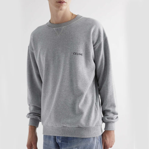 (국내배송) 셀린느 시그니처로고 체스트 엠브로이더 맨투맨 ~2Color~