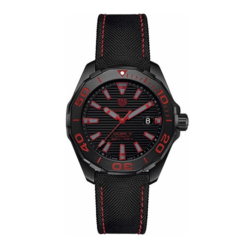 태그호이어 아쿠아레이서 칼리버 5 블랙 43mm