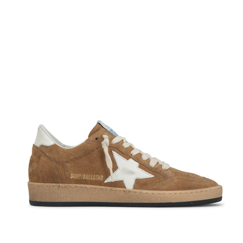 골든구스 볼 스타 패치 스웨이드 스니커즈 브라운