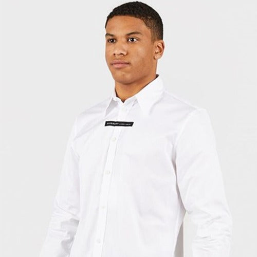 (국내배송) 지방시 로고 솔리드 셔츠