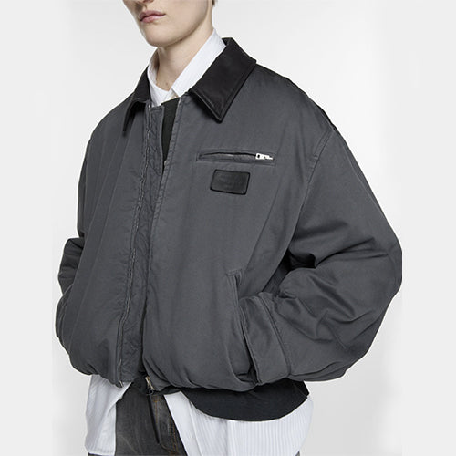 아크네 스튜디오 봄버 블루종 앤트러사이트 자켓 블랙/그레이