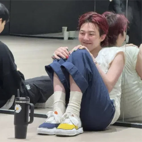 메종 미하라 야스히로 베이커 캔버스 로우탑 스니커즈 멀티 (지디 착용)