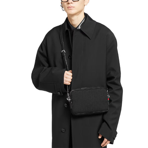 구찌 GG 캔버스 스몰 크로스백 블랙