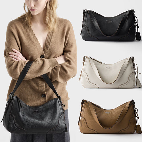 프라다 에메 라지 가죽 숄더백 ~3color~