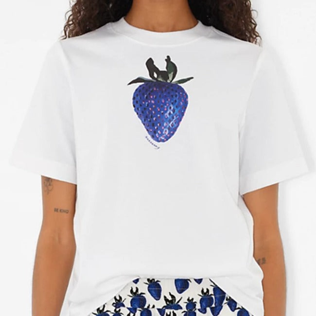 (국내배송, 당일출고) 버버리 스트로베리 레귤러핏 여성 반팔 티셔츠