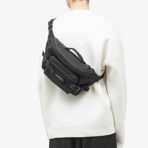 발렌시아가 아미 라지 벨트백 블랙