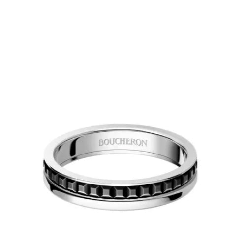 부쉐론 콰트로 블랙 에디션 웨딩 밴드 반지