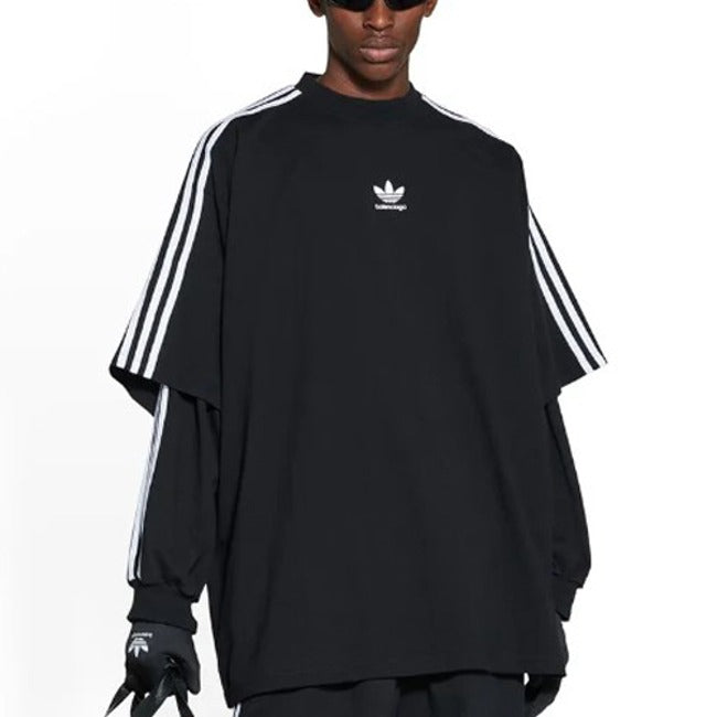 (국내배송) 발렌시아가 X 아디다스 오버핏 반팔티셔츠 ~2Color~