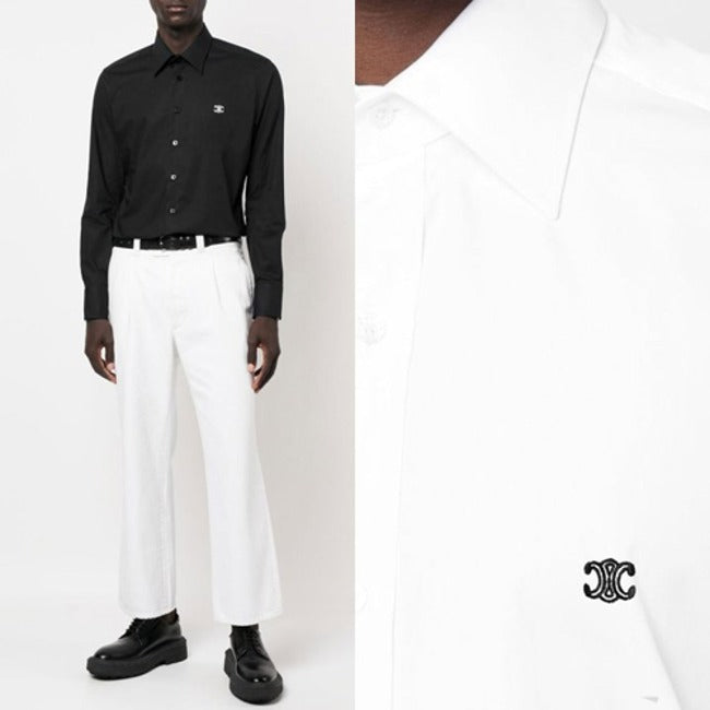 (국내배송, 당일출고) 셀린느 트리옹프 자수 셔츠