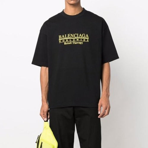 (국내배송, 당일출고) 발렌시아가 Retail Therapy 로고 반팔티 ~2color~