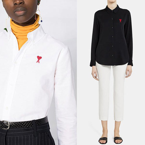 (국내배송) 아미 스몰 레드 하트 셔츠 ~3Color~