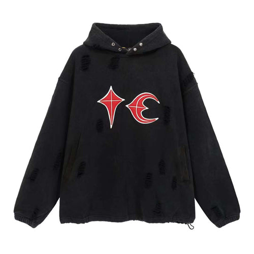 (국내배송) 떠그 클럽 락 오버핏 후드 티셔츠