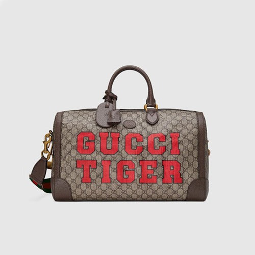 구찌 타이거 GG 스몰 더플백