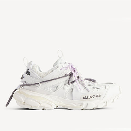 발렌시아가 트랙 트레일 레이스 스니커즈 화이트/라일락