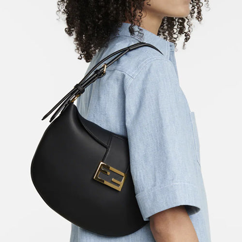 펜디 FF 크루아상 숄더백 블랙