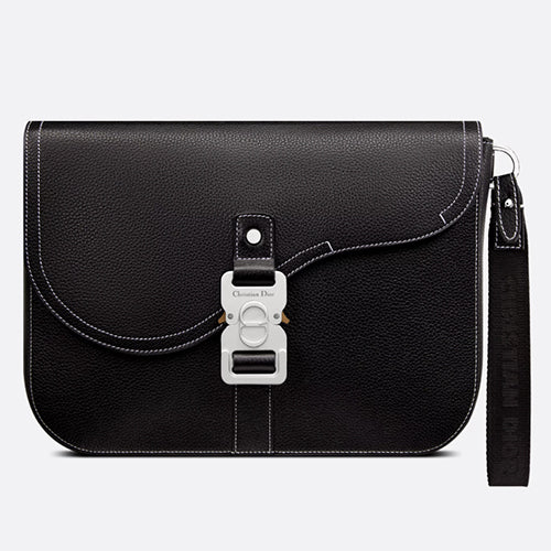 디올 새들 A5 파우치 블랙