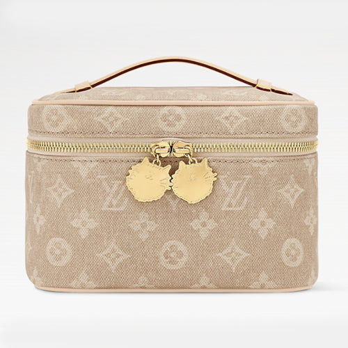 루이비통 니스 미니 메이크업 케이스 베이지