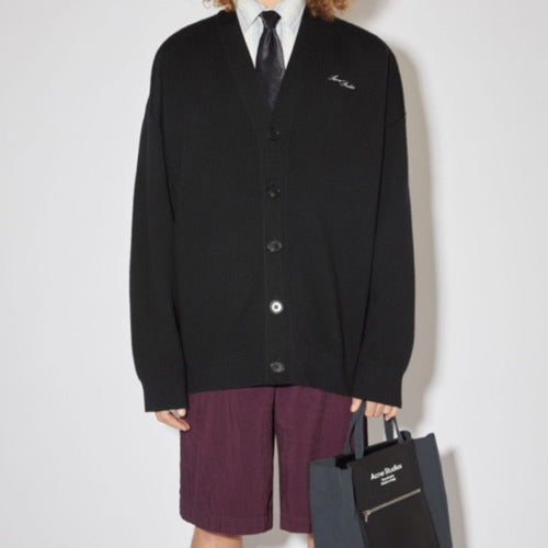 (국내배송, 당일출고) 아크네 실버 엠브로이더리 시그니쳐 가디건