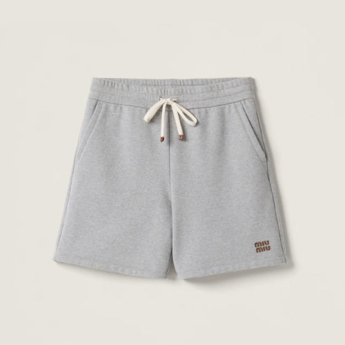 미우 미우 코튼 플리스 버뮤다 반바지