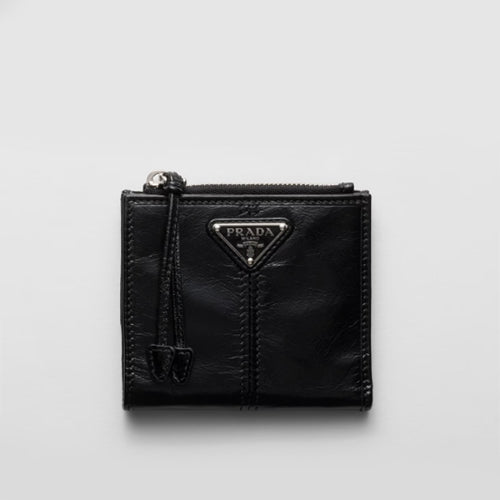 프라다 스몰 레더 지갑 블랙