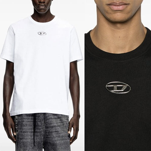 (국내배송) 디젤 메탈로고 반팔 티셔츠 ~2Color~