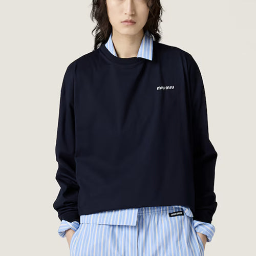 미우미우 저지 긴팔티셔츠