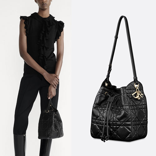 디올 디모션 골드메탈 스몰,미디엄 호보 버킷백 ~4Color~