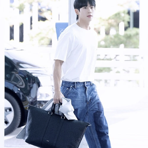 디올 위켄더 40 디올 그래비티 레더 보스턴백 블랙 (정해인 착용)