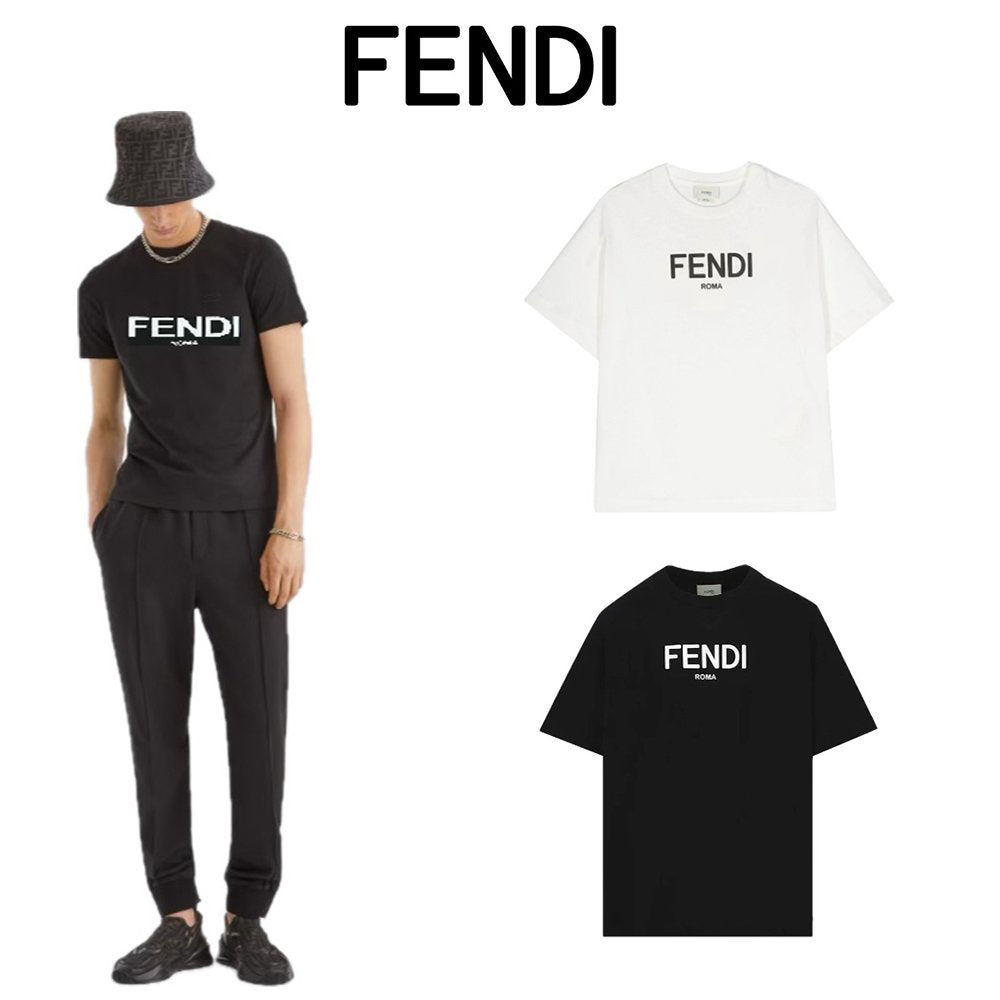 (국내배송) 펜디 로마 로고 반팔 티셔츠