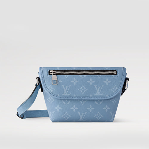 루이비통 펄스 웨어러블 월렛 크로스백 스카이블루