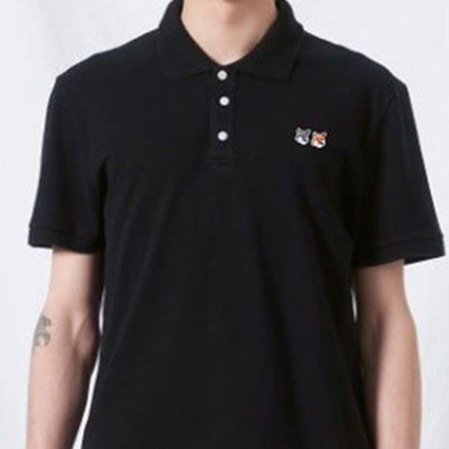 (국내배송) 메종키츠네 더블 폭스 헤드 패치 반팔 티셔츠 ~2Color~