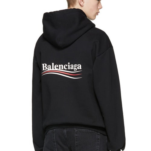 (국내배송) 발렌시아가 웨이브 로고 오버핏 후드 티셔츠 ~3Color~