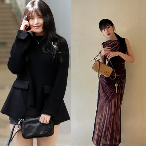 펜디 심플리 레더 미니백 블랙 (안유진,이주명 착용)