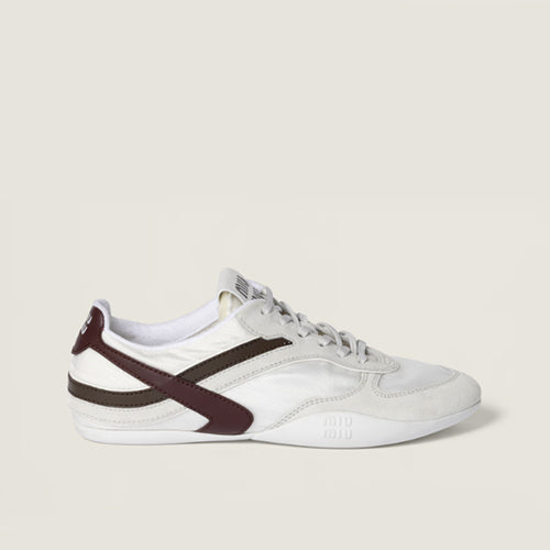 미우미우 김나지움 테크니컬 스니커즈 발틱 화이트