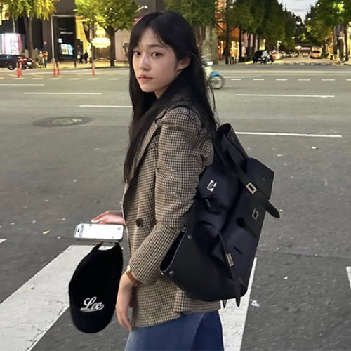 발렌시아가 벨 에어 미디움 캐리 올 백 블랙/실버 (노윤서 착용)