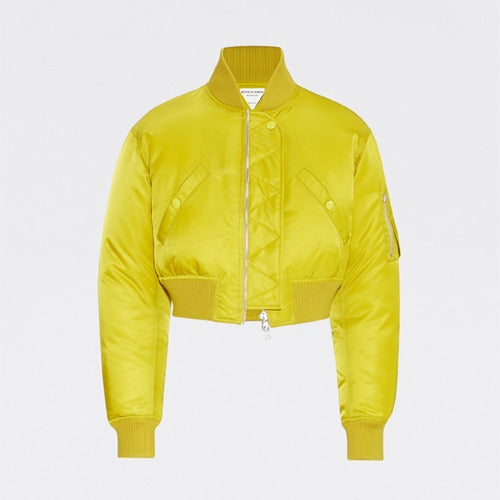 21FW 보테가베네타 지퍼 크롭 재킷  옐로우