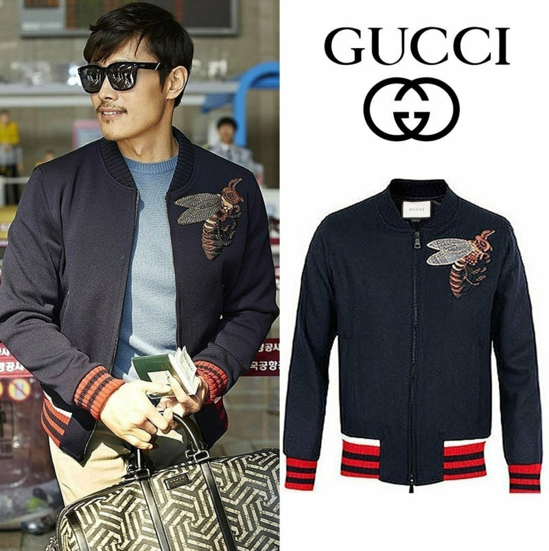 (국내배송, 당일출고) 구찌 BEE 꿀벌 자수 봄버 자켓 (서강준,이병헌 착용)