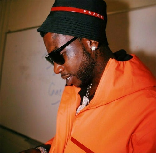 (국내배송, 당일출고) 프라다 레드라인 버킷햇 블랙 (리사, 카이, 빈지노, 비와이 착용)